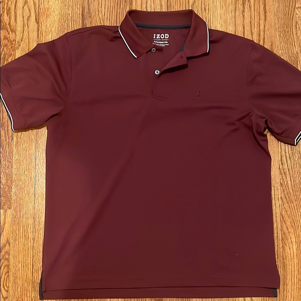 Izod Red Polo Shirt Classic Design